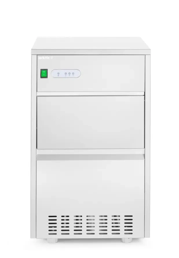 Machine à glaçons 50 kg/24h, glaçons 11x40x26 mm, capacité du réservoir 7 kg | HENDI 271780