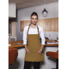 Tablier court Basic 75 x 60 cm avec poche et boucle moutarde | KARLOWSKY BLS 6-87-Stck