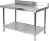 Table de travail en acier inoxydable avec étagère 120x60x85 cm | YATO YG-09022