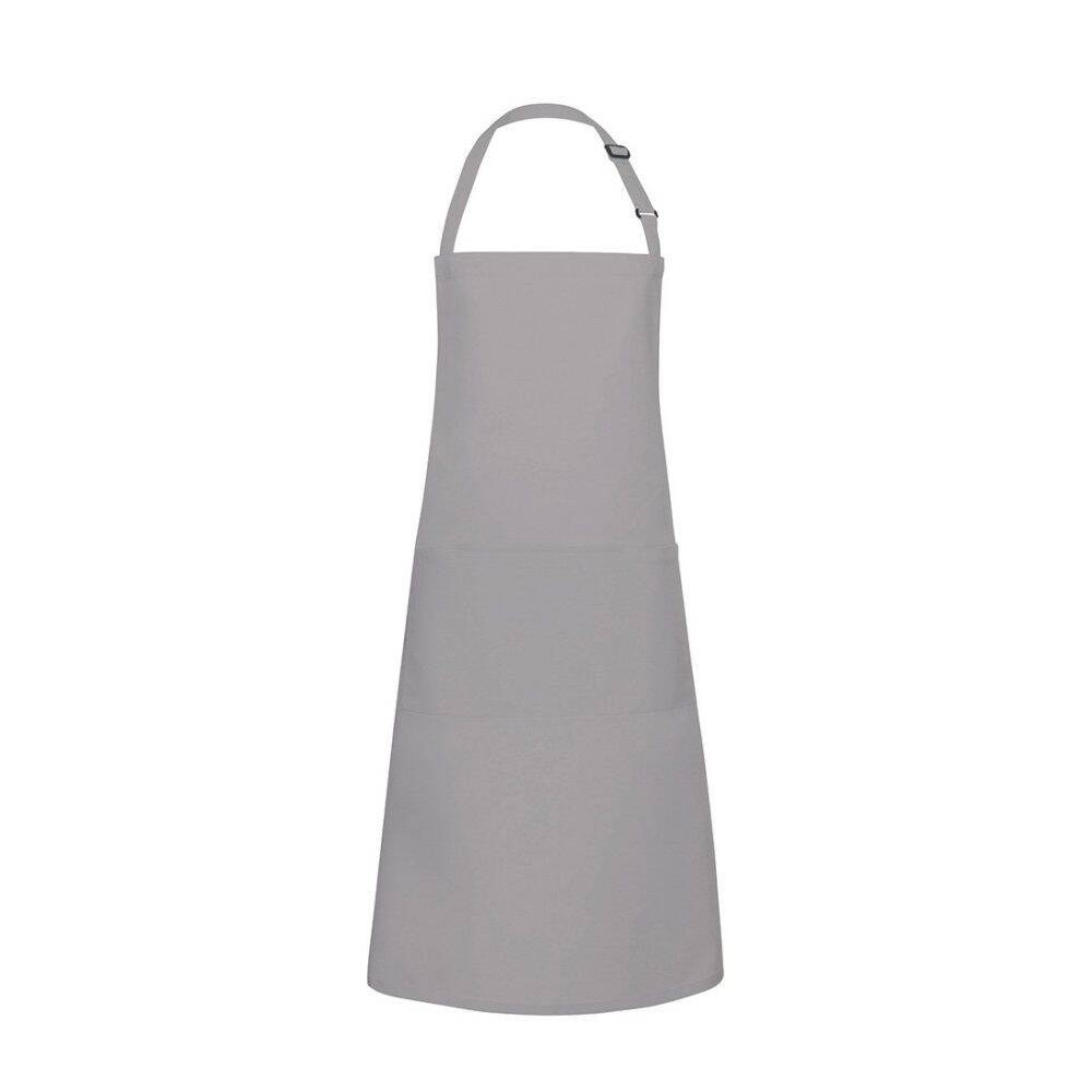 Tablier de cuisine Basic 75 x 90 cm avec poche et boucle gris basalte | KARLOWSKY BLS 5-90-Stck