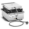 Gaufrier électrique rectangulaire pour 2 gaufres 4x6, 1,75 kW, 230 V | FORGAST FG09713