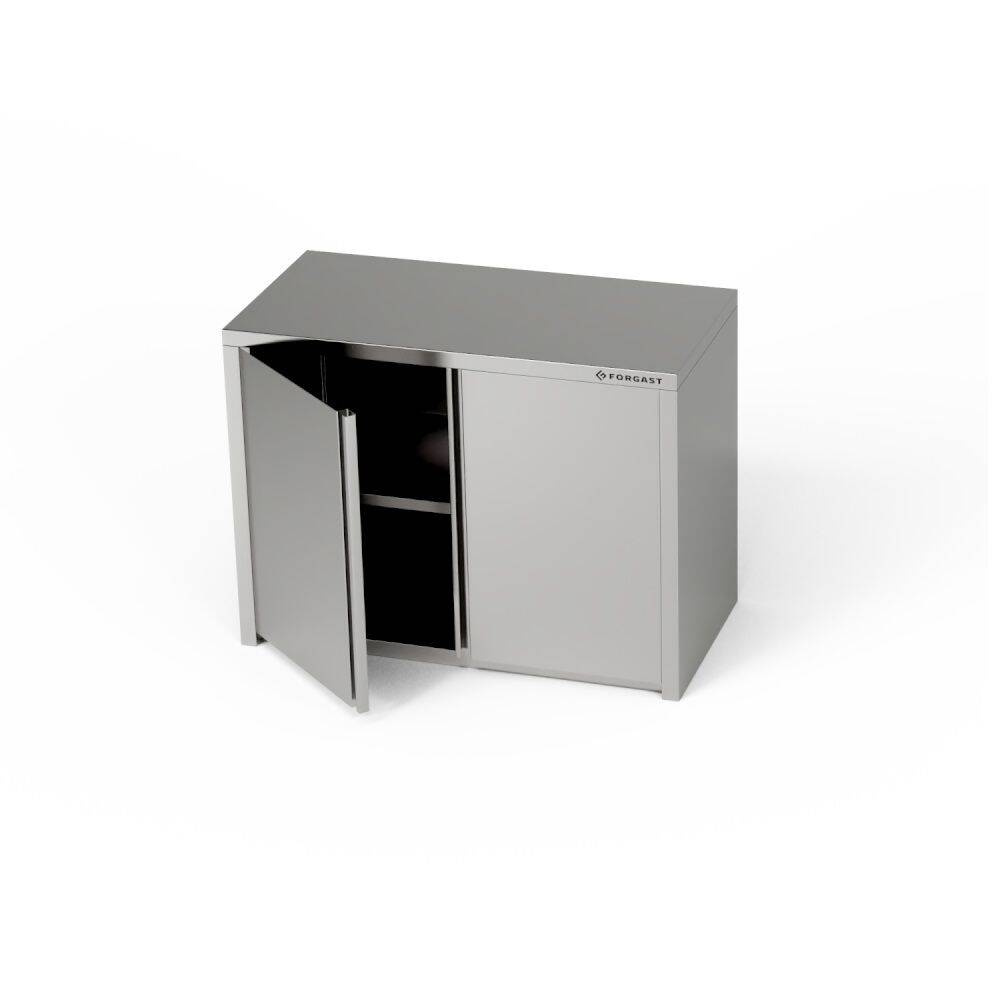 Armoire murale en acier inoxydable avec portes 90x30x60 cm | FORGAST