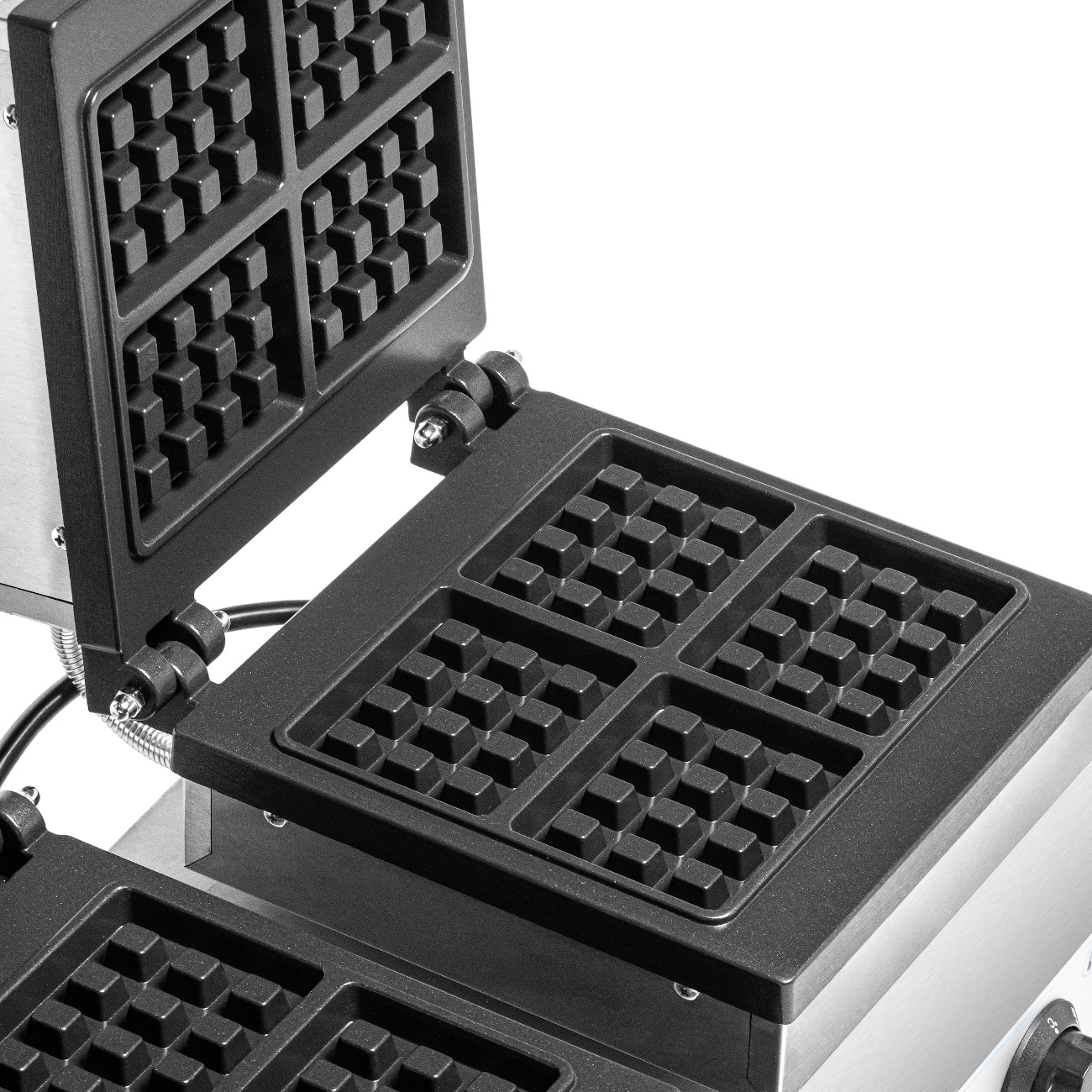 Gaufrier électrique 4x3 double, 8 gaufres, 3,5 kW, 230 V | FORGAST FG09726