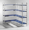 Étagère de stockage en aluminium pour bacs GN | HENDI 812266