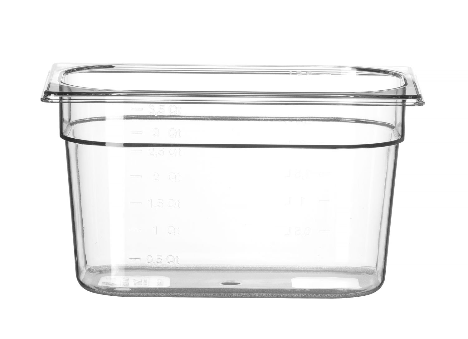 Récipient GN 1/4 prof. 15 cm en polycarbonate | HENDI 861615