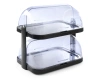 Vitrine réfrigérée roll-top, double, HENDI, gris foncé, 44x32x(H)44cm | HENDI 871881