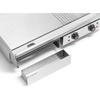 Plaque grill électrique lisse-rainurée, 72,8 x 40 cm, 4,4 kW | FORGAST FG09104