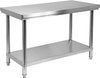 Table de travail centrale pliante avec étagère 100x70x85 cm | YATO YG-09010