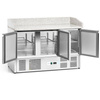Table réfrigérée 3-portes pour pizza 400 l | FORGAST FG07303