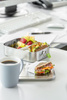 Boîte à lunch LUNCHBUDDY, acier inoxydable, 22.5x16.5x6.5 cm, 1.4 l | APS 66902