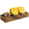 Boîte en bois Table, acacia, 3 compartiments 23,5x8,5x4,5 cm | APS 11727