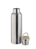 Bouteille isotherme « H2O YEAH! », acier inoxydable, couvercle en bambou, 750 ml | APS 66906