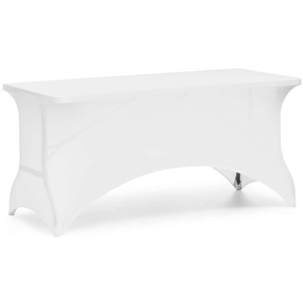 Housse pour table de restauration 122x61 cm blanche | FORGAST FG03813
