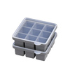 Moule à glaçons en silicone avec couvercle, lot de 2 pièces | APS 36102