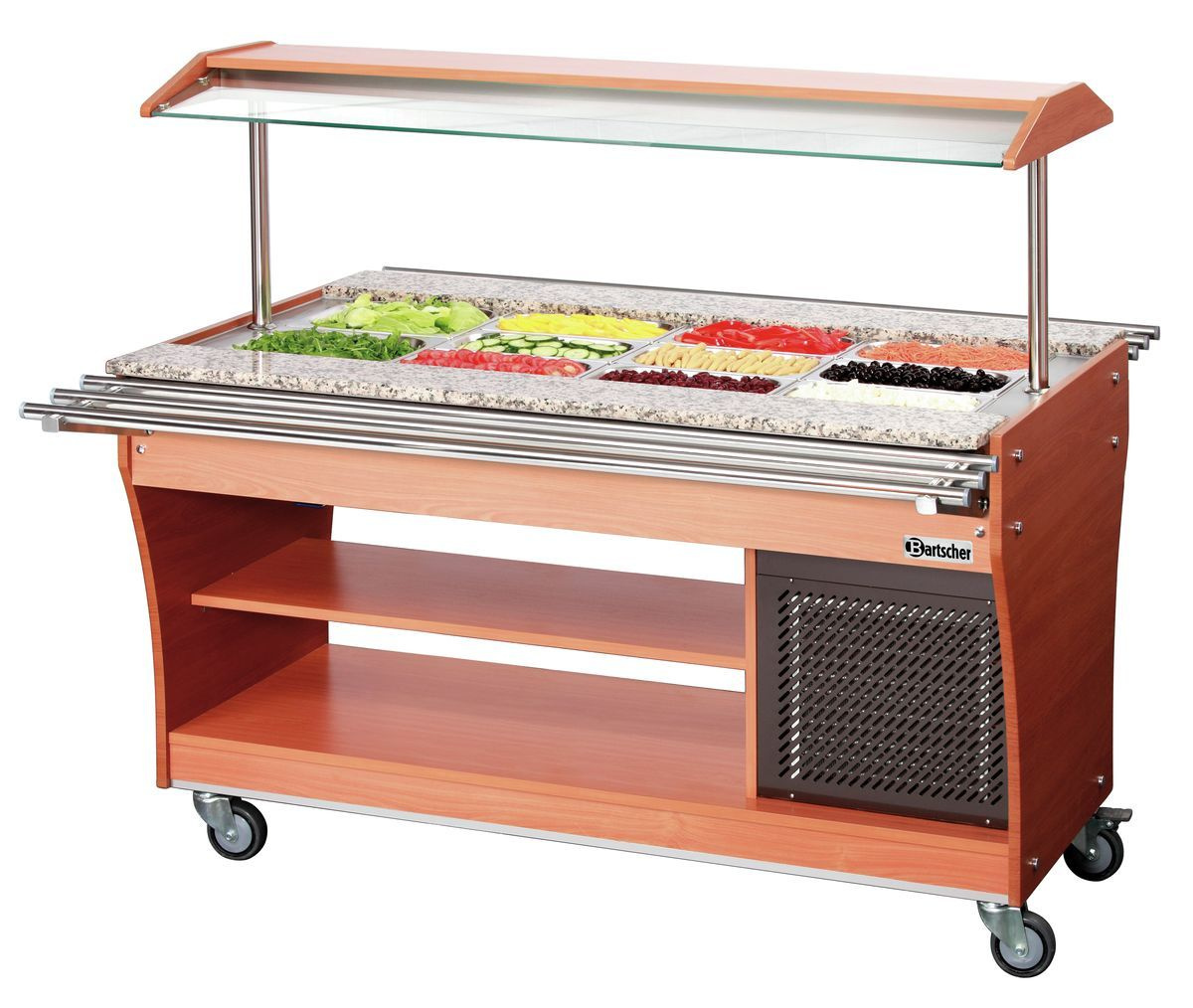 Étagère pour plateaux pour chariots de buffet 4x 1/1 GN, 1 pc. | BARTSCHER 125503