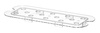 Égouttoir pour bacs GN 1/3 en polycarbonate | HENDI 868553