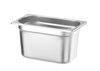 Bac GN 1/4 prof. 15 cm en acier inoxydable BUDGET LINE | HENDI 800546