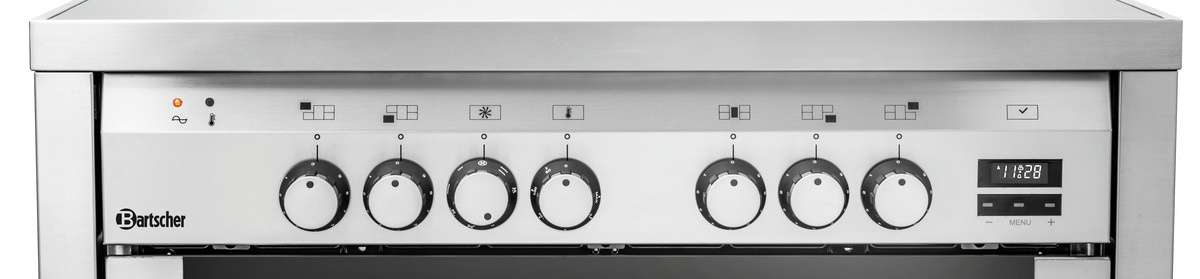 Cuisine électrique vitrocéramique à 5 zones avec four 5K-EBMF | BARTSCHER 155670