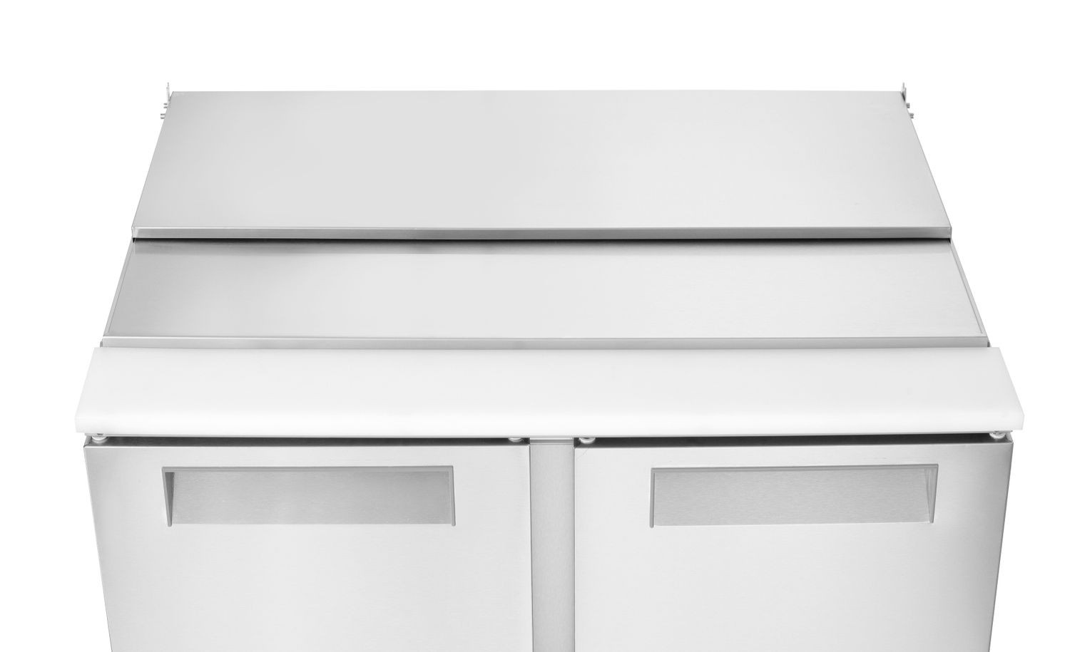 Table réfrigérée à salades 2-portes avec couvercle rabattable, 247 l, 90x70x86 cm, 145 W | ARKTIC 236161