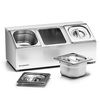 Présentoir pour aliments pour 3 bacs GN 1/6, 52x27x21,5 cm | FORGAST FG11316