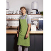 Tablier de cuisine Basic 75 x 90 cm avec boucle, vert citron | KARLOWSKY BLS 4-81-Stck