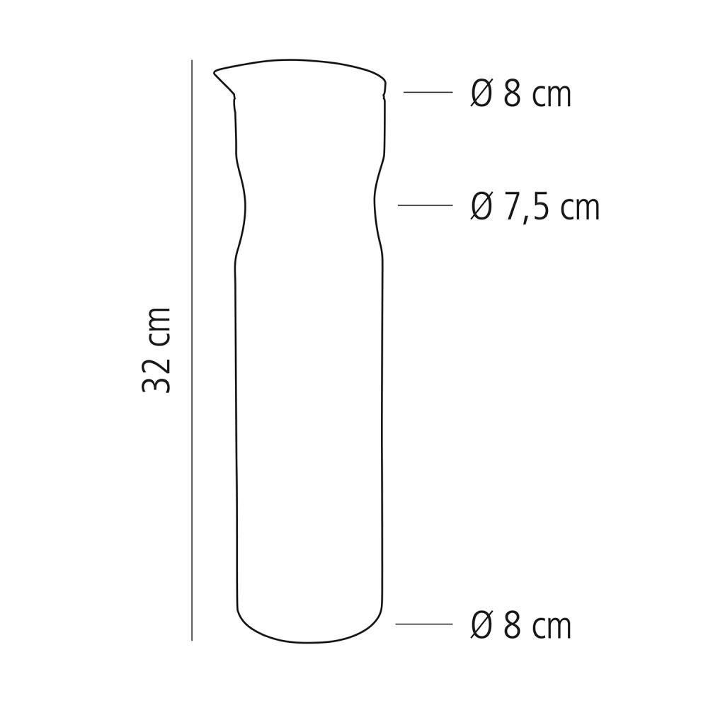 Carafe en verre, 1,3 l | APS 10722