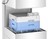 Lave-vaisselle à capot professionnel pour vaisselle avec pompe de vidange, commande électronique, doseur de produit de lavage, 9,55 kW, 400 V | PROFICHEF PCZ-04103
