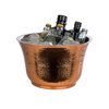 Refroidisseur pour bouteilles, cooler STAINLESS, acier inoxydable, couleur cuivre, 33x20 cm, 8 l | APS 36121