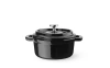 Cocotte en fonte émaillée, 0,27 L, noir, 13x10x(H)4,8 cm | HENDI 626894