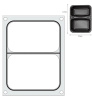 Matrice pour soudeuse en deux parties, 25x19,5 cm | HENDI 805596