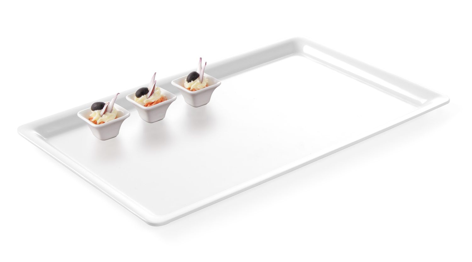 Plateau GN 1/1 en mélamine blanc | HENDI 566008
