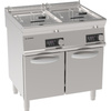 Friteuse électrique à 2 cuves sur socle - capacité 2x13 L | TECNOINOX 716127