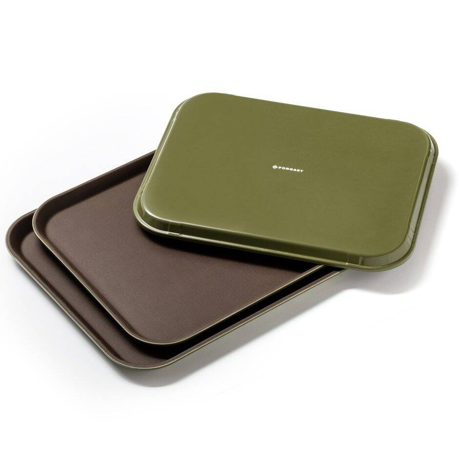 Plateau de service antidérapant rectangulaire 51x38 cm | FORGAST FG12101
