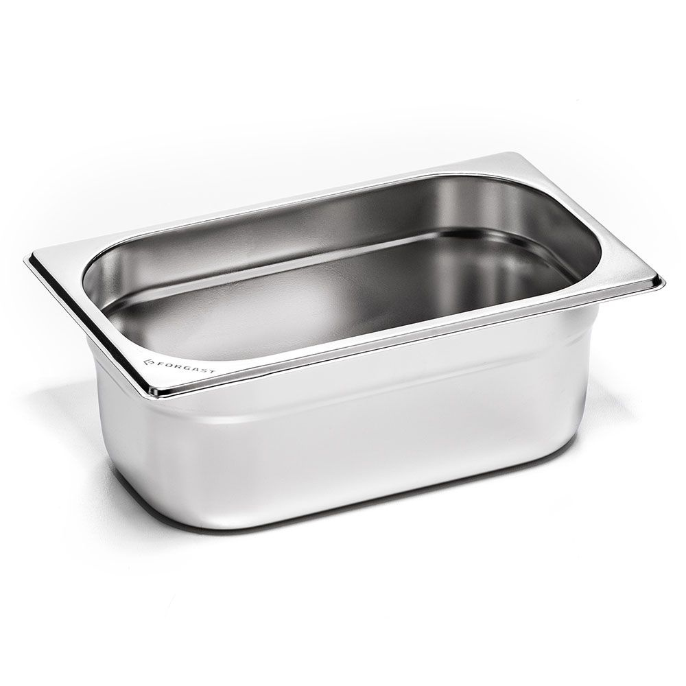 Bac GN 1/3 6,5 cm Standard en acier inoxydable | FORGAST FG04306V1