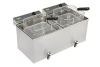 Friteuse électrique à 2 cuves avec robinet, 2x12 l, 12.8 kW, zone froide | ROLLER GRILL MF 120 DR
