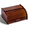 Boîte à pain en bois noyer, rectangulaire, 38x29x18 cm | FORGAST FG12639