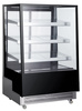 Vitrine réfrigérée à 3 étagères, 500 l, LED, noire, refroidissement dynamique | ARKTIC 233443