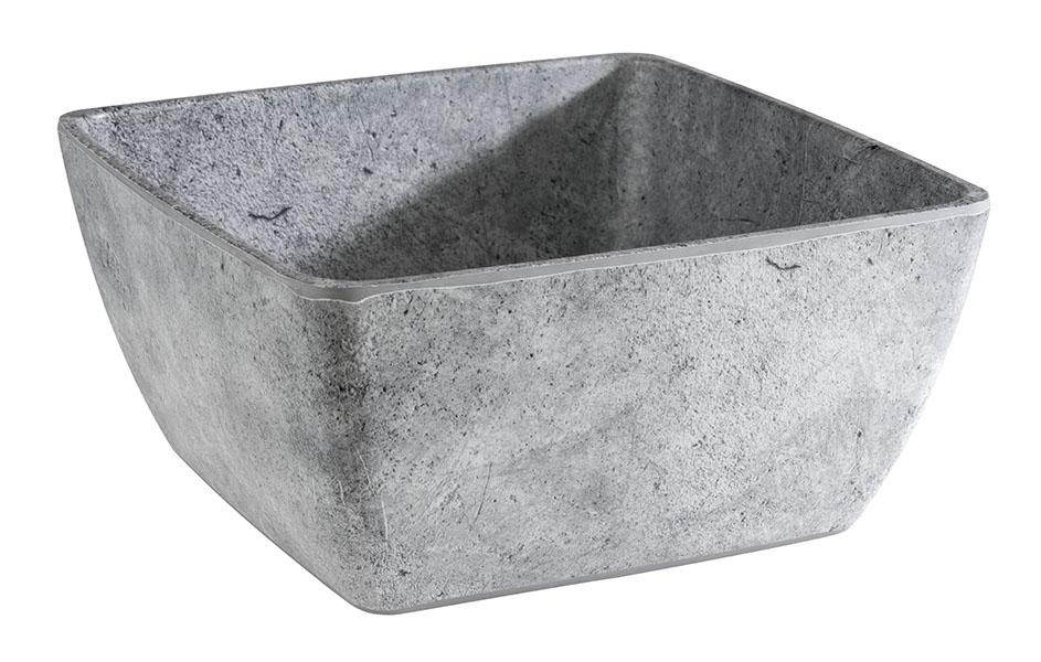 Bol CONCRA, mélamine, gris, 25x25x12 cm, 3,8 l | APS 84831