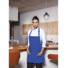 Tablier court Basic 75 x 60 cm avec poche et boucle bleu | KARLOWSKY BLS 6-6-Stck