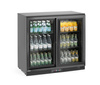 Réfrigérateur de bar pour boissons 2-portes, portes coulissantes, noir, 158 l, acier laqué | ARKTIC 236888