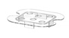Égouttoir pour bacs GN 1/6 en polycarbonate | HENDI 868577
