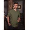 Veste de cuisine Green-Generation à manches courtes vert mousse homme | KARLOWSKY JM 36-79