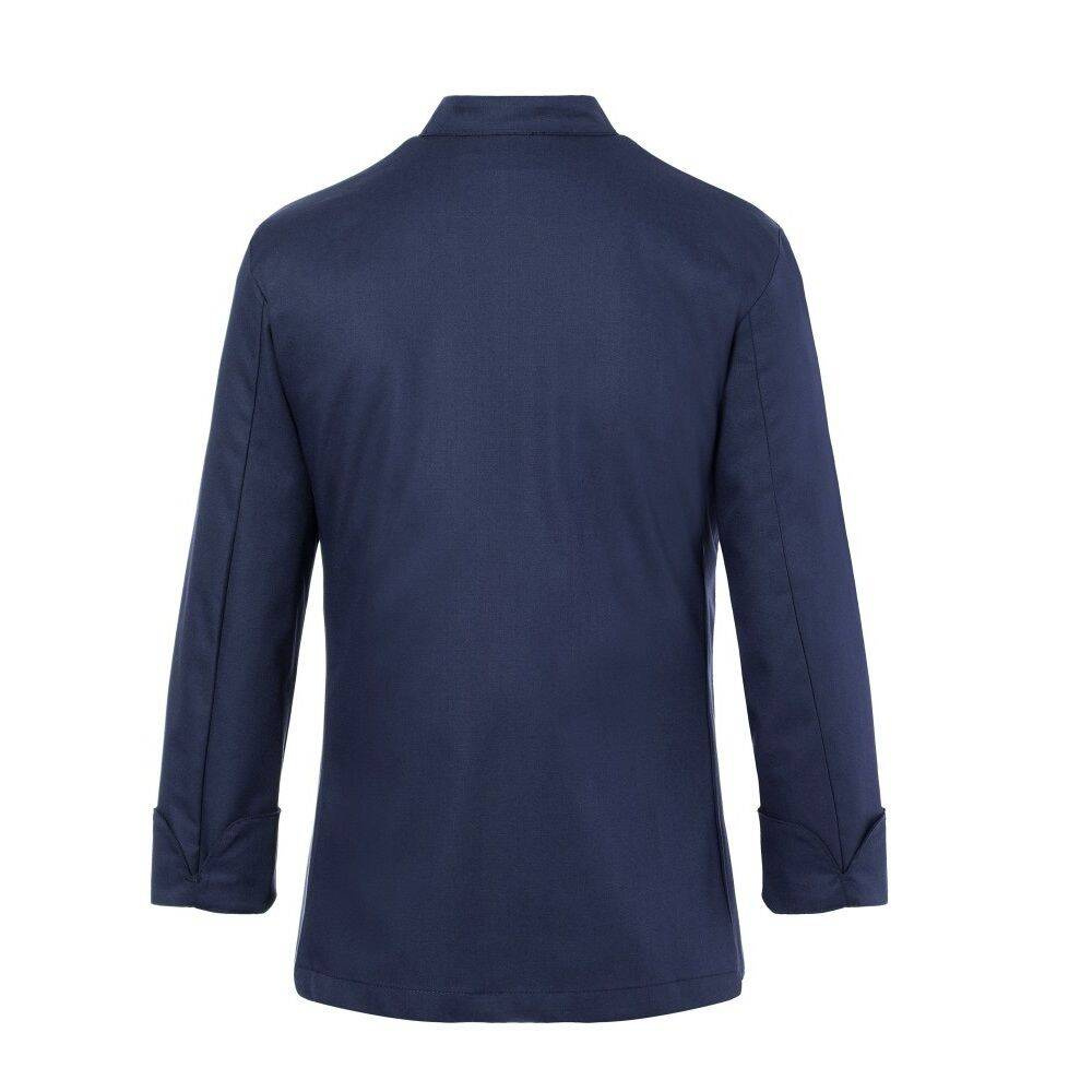 Veste de cuisine femme Larissa bleu marine | KARLOWSKY JF 3-10