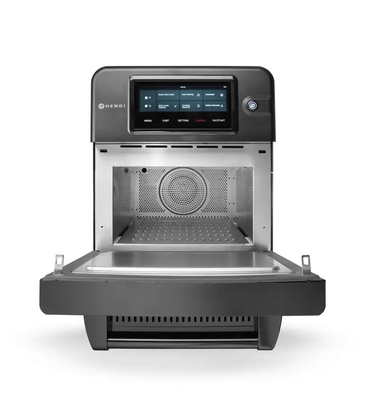 Four convection-micro-ondes CombiTurbo, 18 L, noir, 230 V / 3000 W | HENDI 281277
