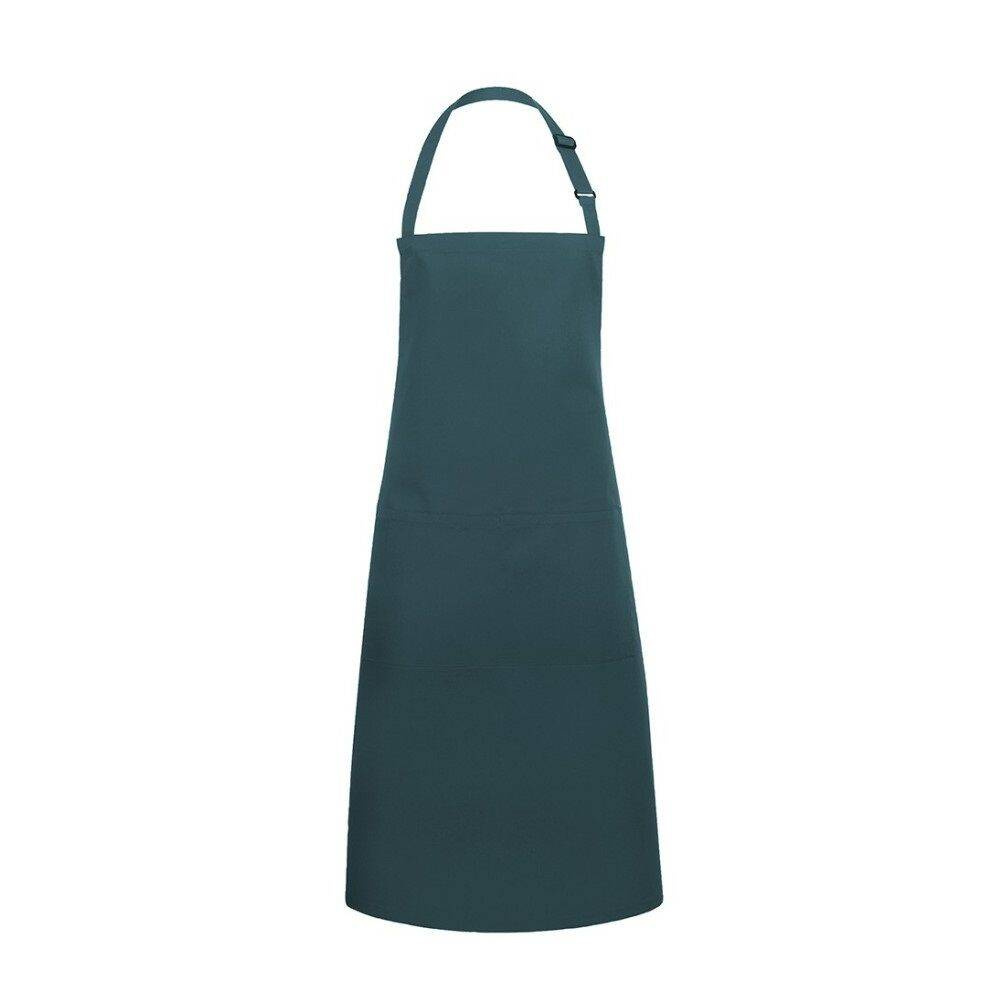 Tablier de cuisine Basic 75 x 90 cm avec poche et boucle vert pin | KARLOWSKY BLS 5-80-pce