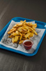 Plateau FAST FOOD bleu, 35x27x2 cm | APS 539