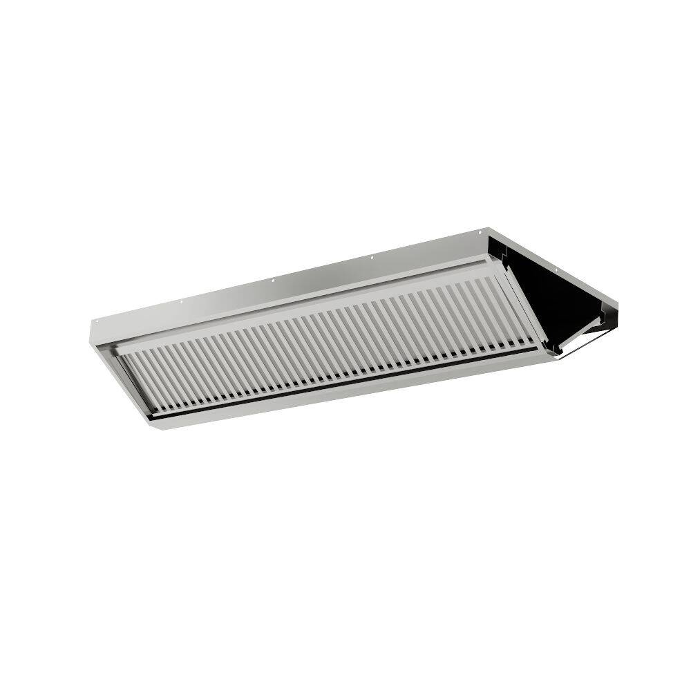Hotte centrale en acier inoxydable 160x130 cm | FORGAST