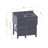 Station de bar 3x GN 1/9 avec rince-verre | FORGAST FG15414