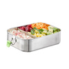Boîte à lunch LUNCHBUDDY, acier inoxydable, 22.5x16.5x6.5 cm, 1.4 l | APS 66902