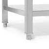 Table adossée avec étagère 80x60x85 cm à visser | FORGAST FG15331